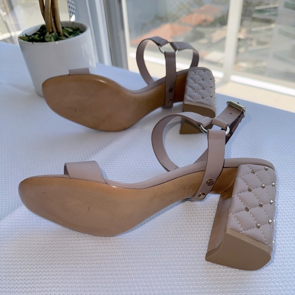 Valentino leather studded accent slingback sandals size 39.5 - Picture 3 of 7